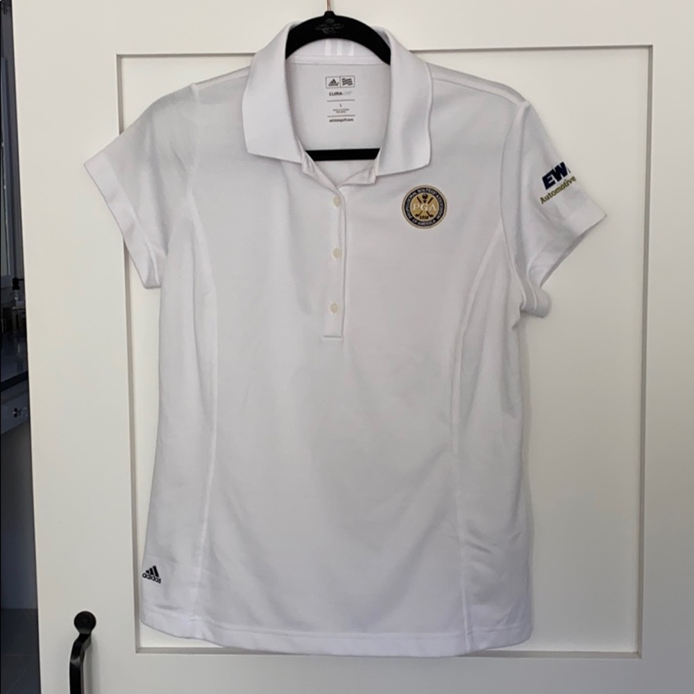 Adidas ClimaLite Bright White Golf Shirt